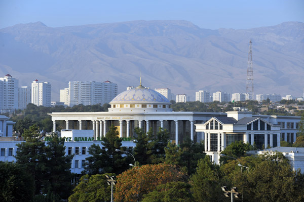 Central Ashgabat from the Grand Turkmen Hotel