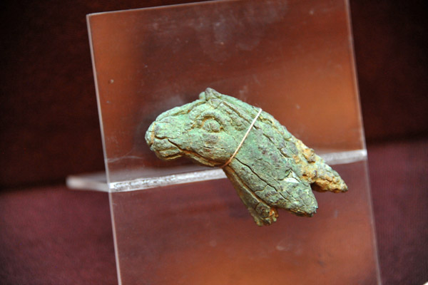Bronze horse-head pommel of a staff, 3000-2000 BC