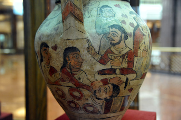 Painted vase, Merv, 5th C. AD