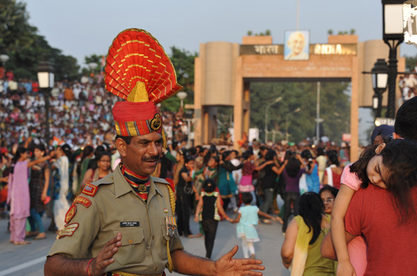 BSF Soldier in their dress uniform with the distinctive headdress