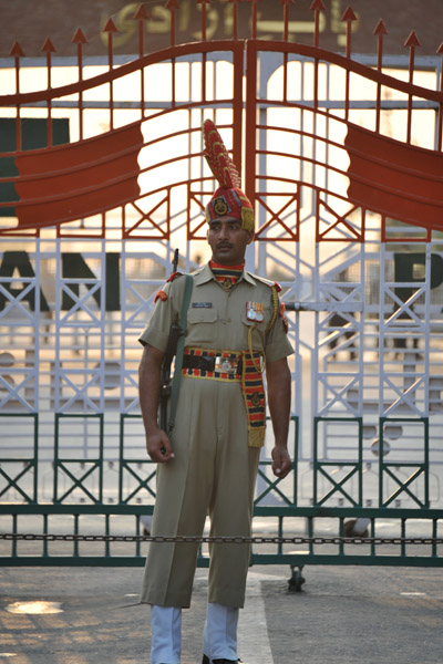 Indian BSF Soldier at fence