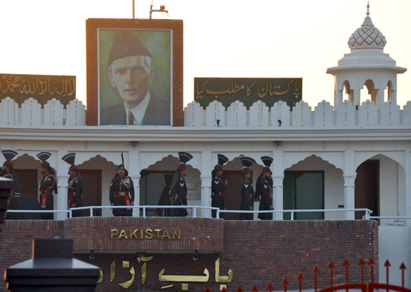 The Pakistani side of the Wagah Border