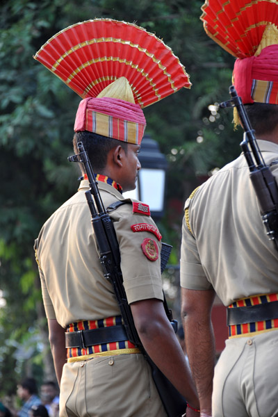 Indian soldier in parade dress uniform