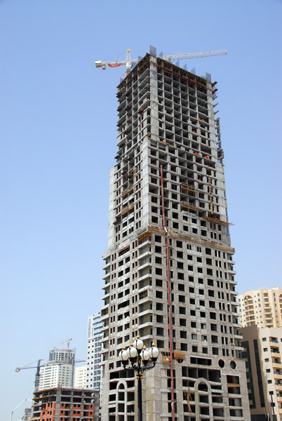 Highrise construction in Sharjah, 2006