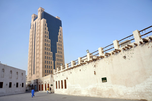 High-rise tower behind the Sharjah Cultural District - Majlis Al Turath Square