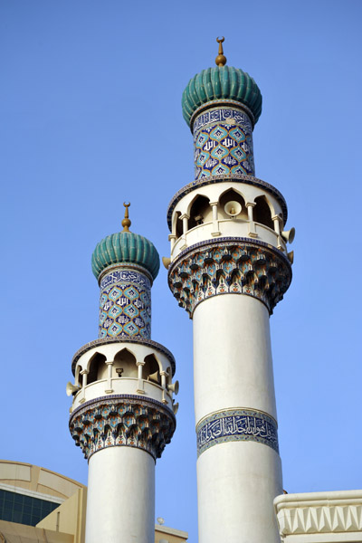 Twin minarets of Masjid Zehra - Sharjah Heritage Area