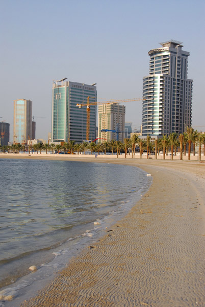 The beach at Al Khan, Sharjah