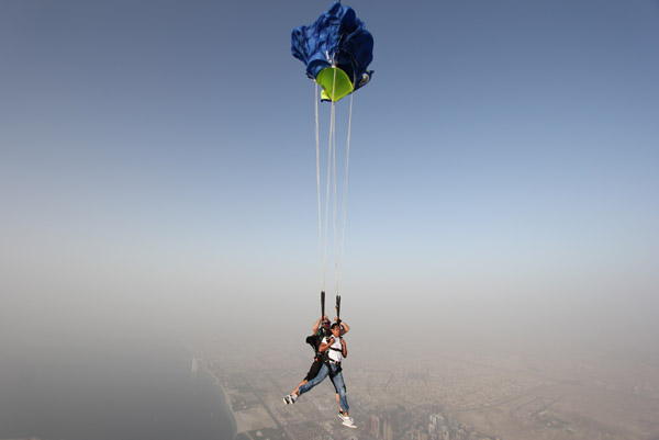 Chute deployment - Skydive Dubai