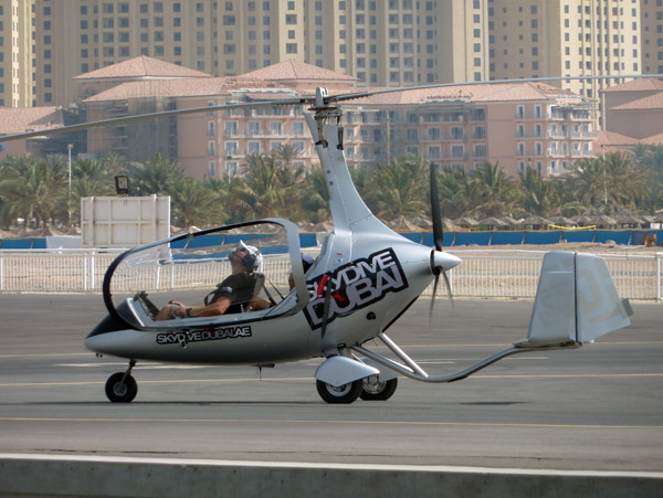 Skydive Dubai's gyrocopter