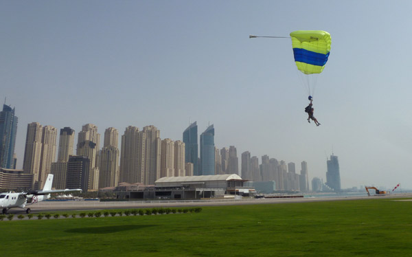 Final approach - Skydive Dubai