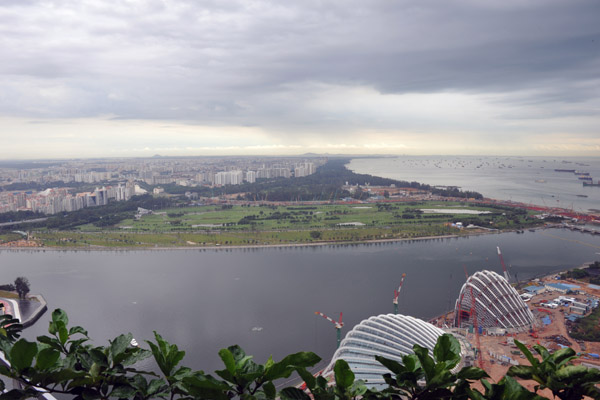 View to the east along the southern shore of Singpaore