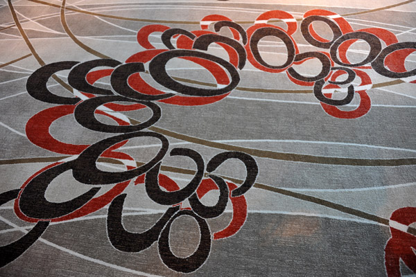 Carpet of the bridge leading to the Marina Bay Sands Casino