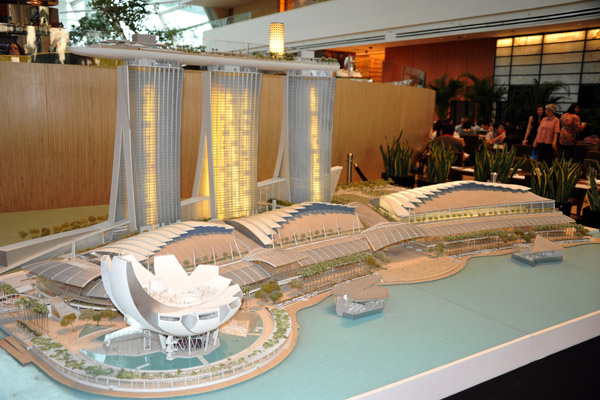 Model of the Marina Bay Sands development