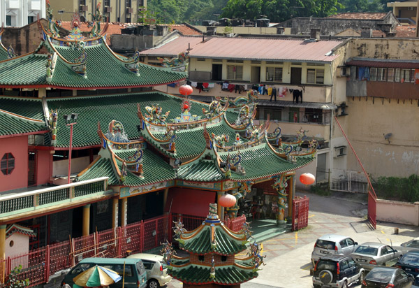 Chinese Temple from the KL Monorail