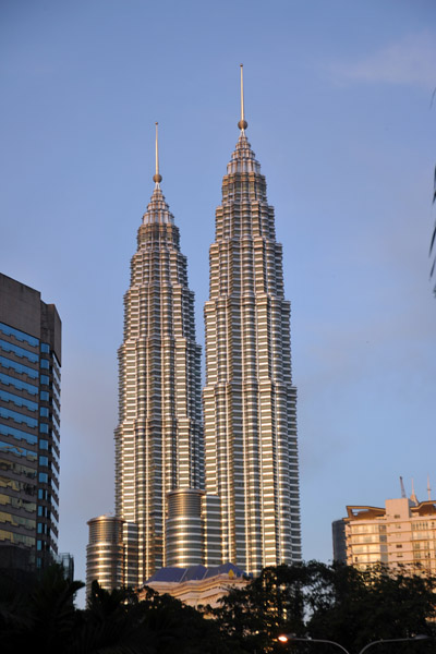 Petronas Towers on a clear day