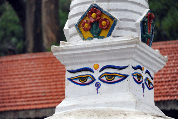 Small stupa at the base of Swayambhunath
