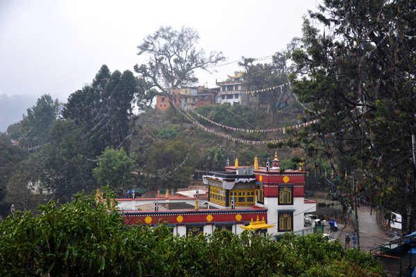 Start of the climb to Swayambhunath, the Monkey Temple