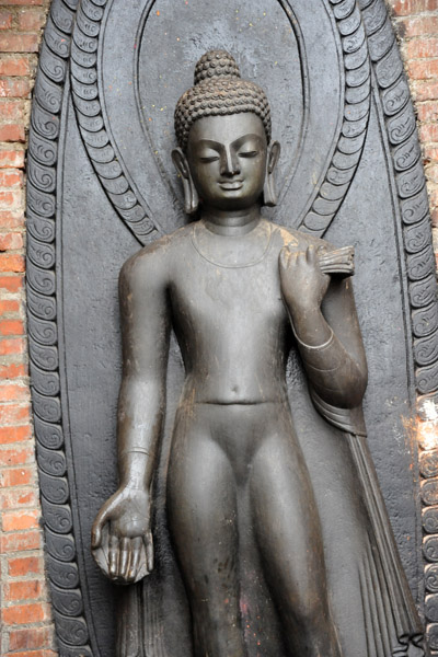 The Dipanker Buddha is carved from a single stone