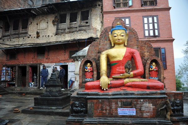 The Yellow Buddha at Swayambhunath