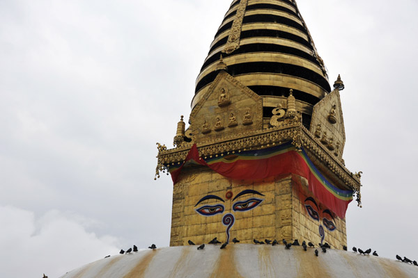 The Great Stupa of Swayambhunath Temple, Kathmandu Valley