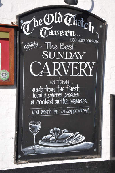 Sunday Carvery, The Old Thatch Tavern