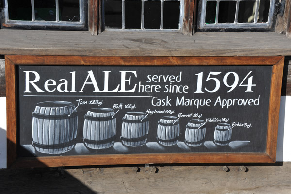 Real Ale at the Garrick since 1594, Stratford-upon-Avon