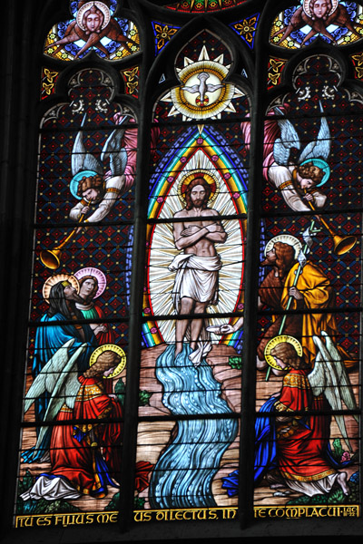Votivkirche Window - the Baptism of Christ
