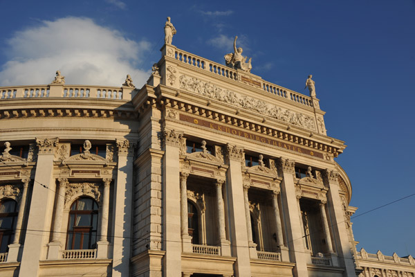 The Burgtheater was founded in 1741 and moved to this building in 1888