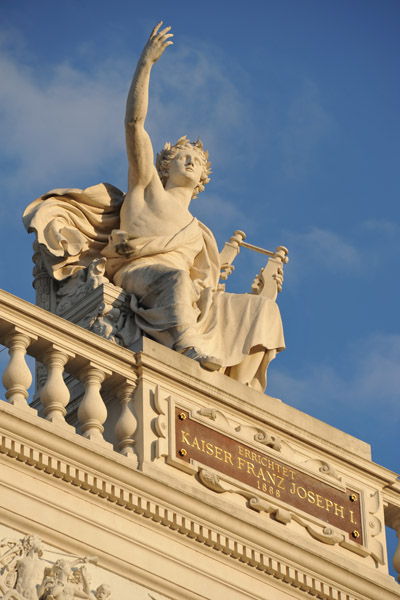 Sculptural detail of the Burgtheater