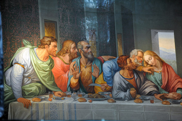 Napoleon commissioned this mosaic of the Last Supper in 1809 - on his fall, it was bought by Kaiser Franz II