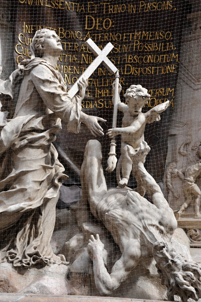 Sculptures on the Plague Column, Vienna
