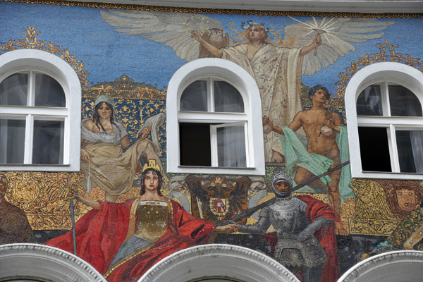 Mosaic façade - Kärtner Straße 16, Vienna