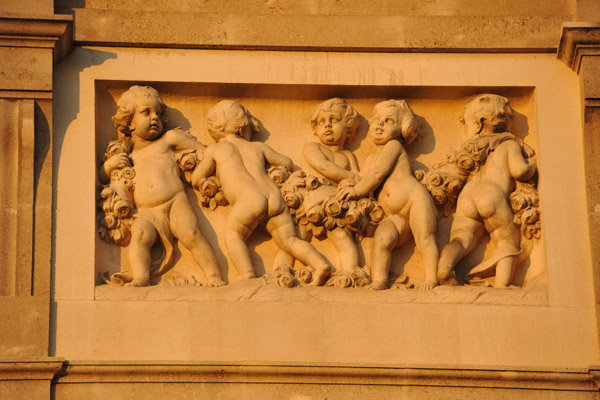 Bas relief of cherubs, Neue Burg, Vienna
