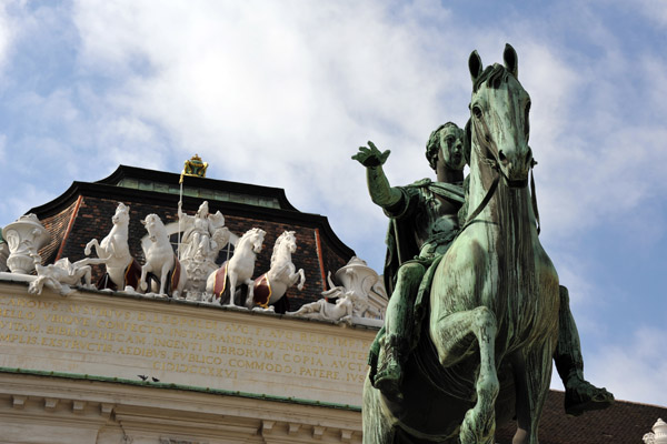 Kaiser Josef II, Josefsplatz, Vienna Hofburg