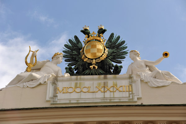 Austrian Imperial Eagle, Imperial Library, Josefsplatz, Vienna Hofburg
