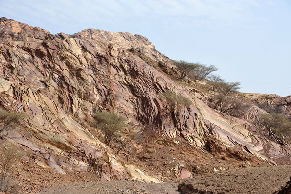 Rocky landscape - Willayat Mahdah, Oman