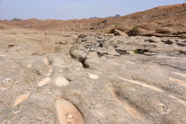 A dry section of Hatta Pools