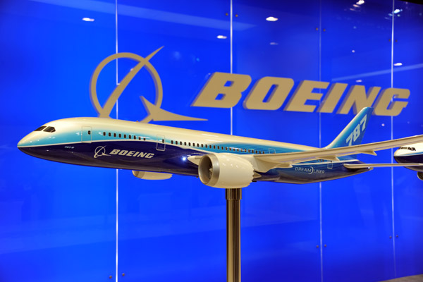 Model of the Boeing 767 Dreamliner