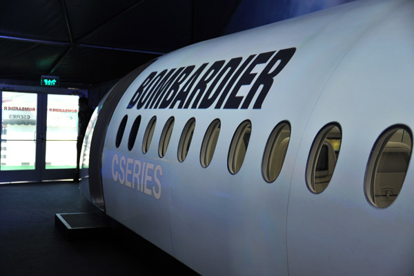 Bombardier CSeries cabin mockup