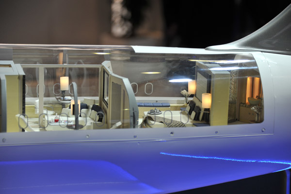 Lufthansa Technik - model of a corporate interior