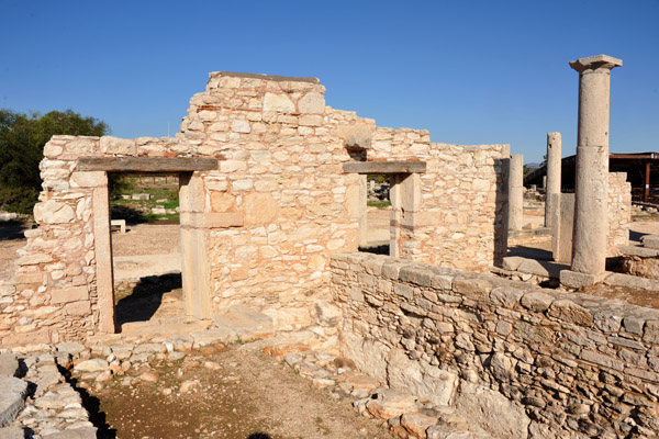 Remains of buildings at the southern end of the archaeological site