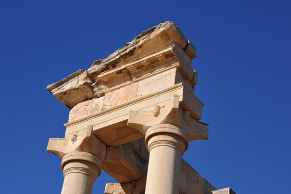 Partially restored pediment of the Temple of Apollo Hylates, Cyprus