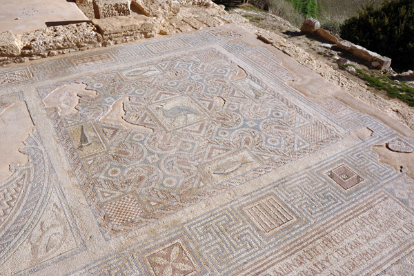 Partridge mosaic, House of Eustolios, Kourion