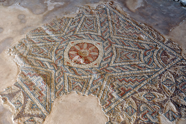 Geometric mosaic fragment, House of Eustolios, Kourion