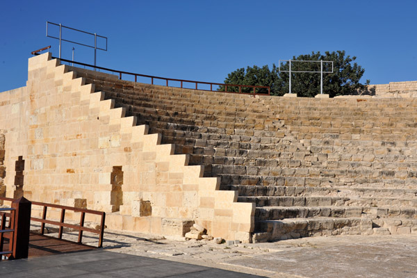 The Theater of Kourion was restored during modern times to serve as a cultural venue 