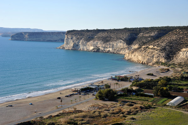The scenic southern coast of Cyprus from the ruins of the ancient city of Kourion