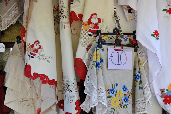 Embroidery in Omodos showing Christmas spirit