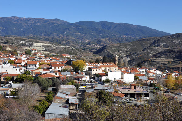 The village of Omodos in the Trodos Mountains