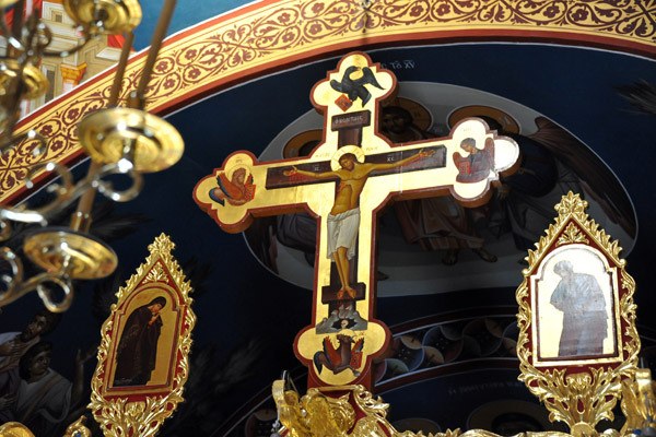 Greek Orthodox crucifix icon - All Saints Church, Stavrovouni