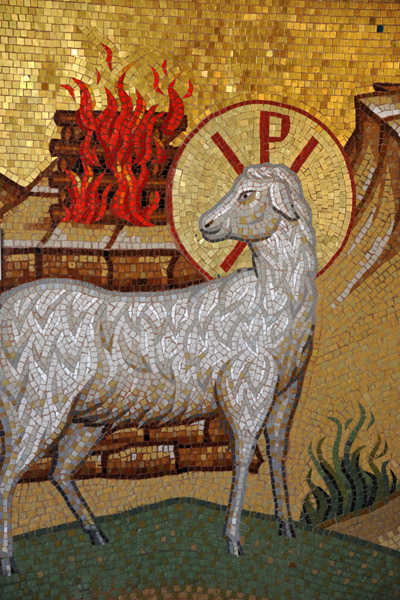Mosaic of Christ as the Lamb of God - Kykkos
